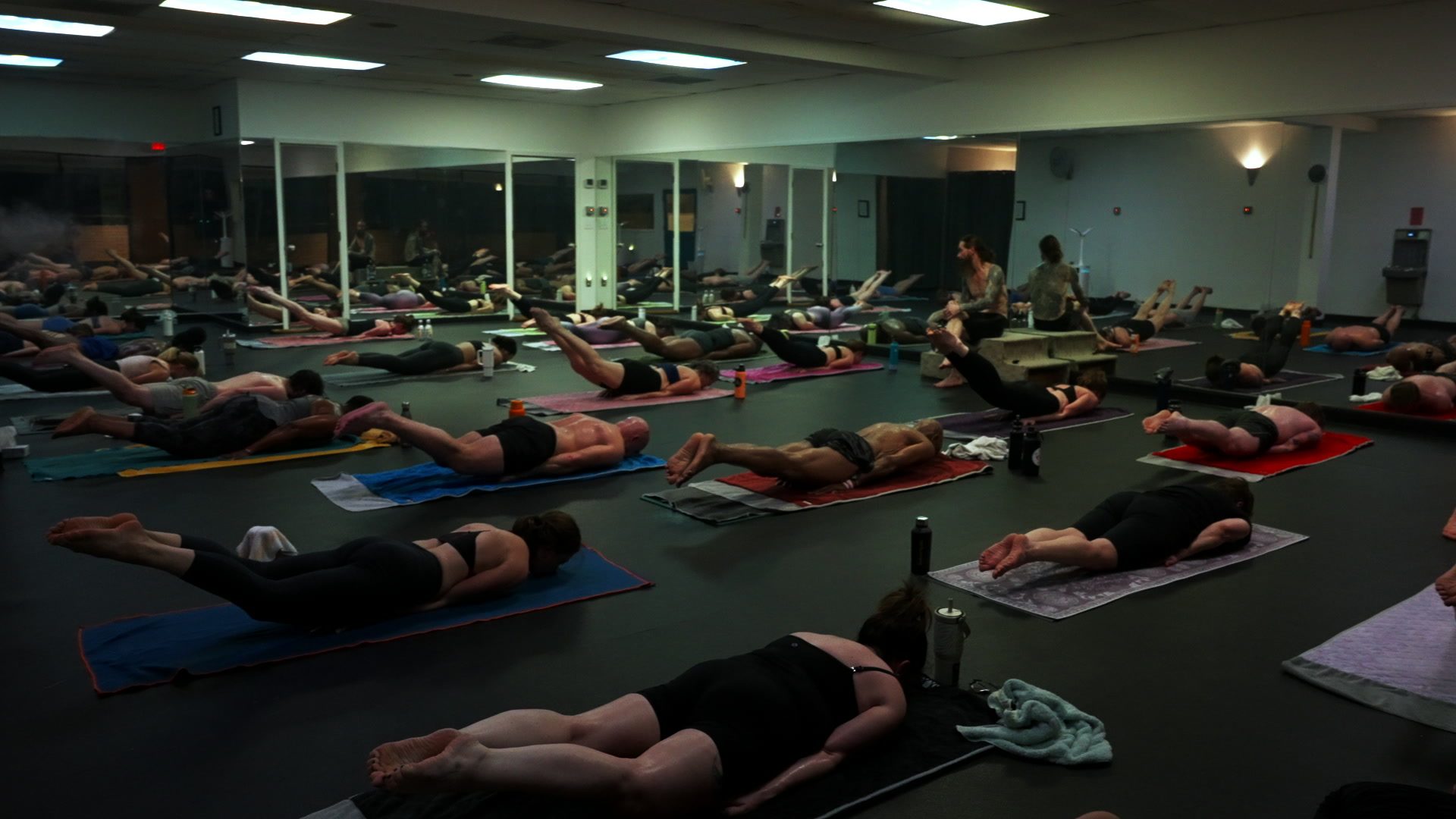 Cleve teaching hot yoga at Still Hot Yoga Decatur